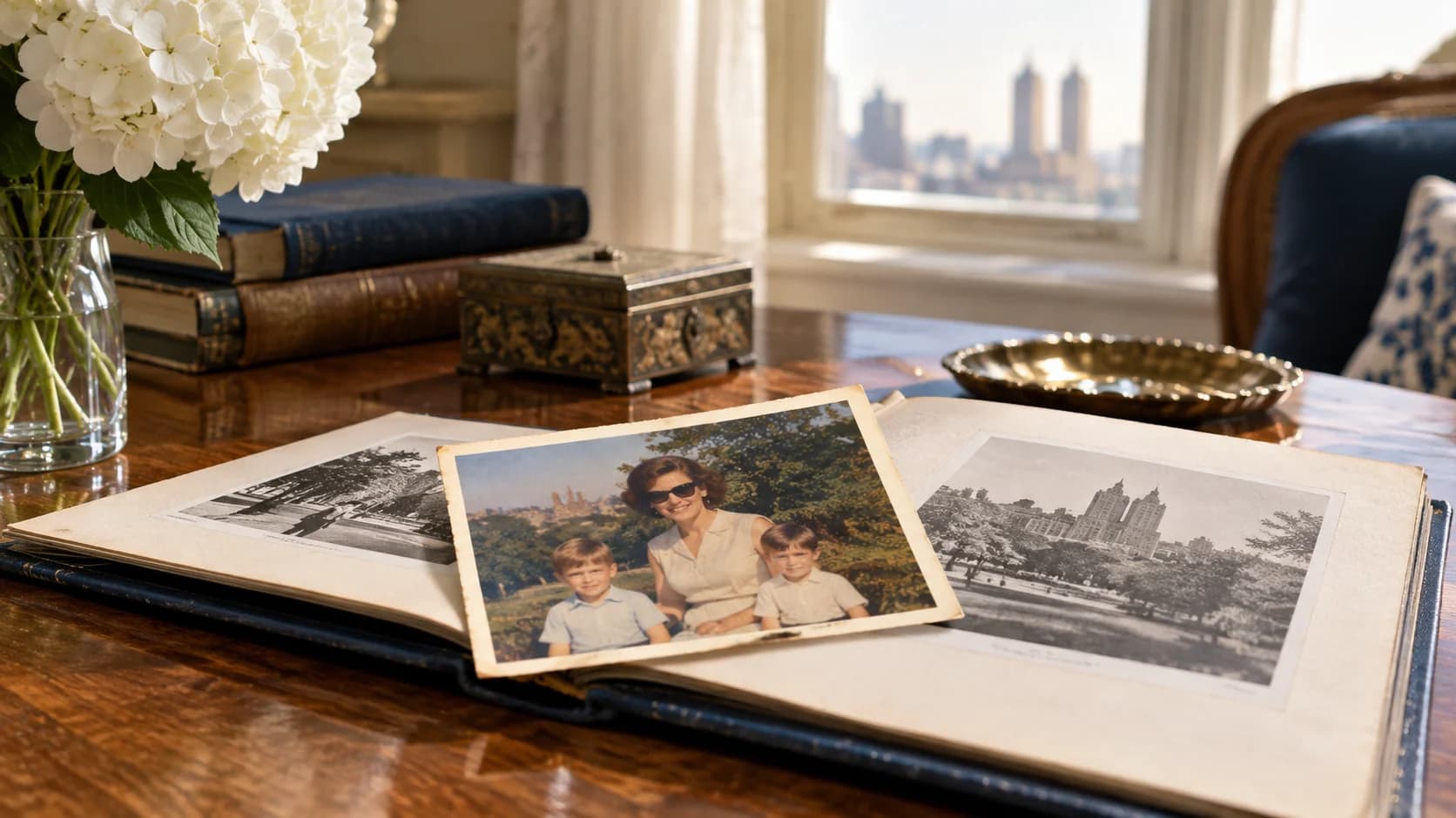 Vintage family photo album illustrating the family history of Leopold Stanislaus Stokowski.
