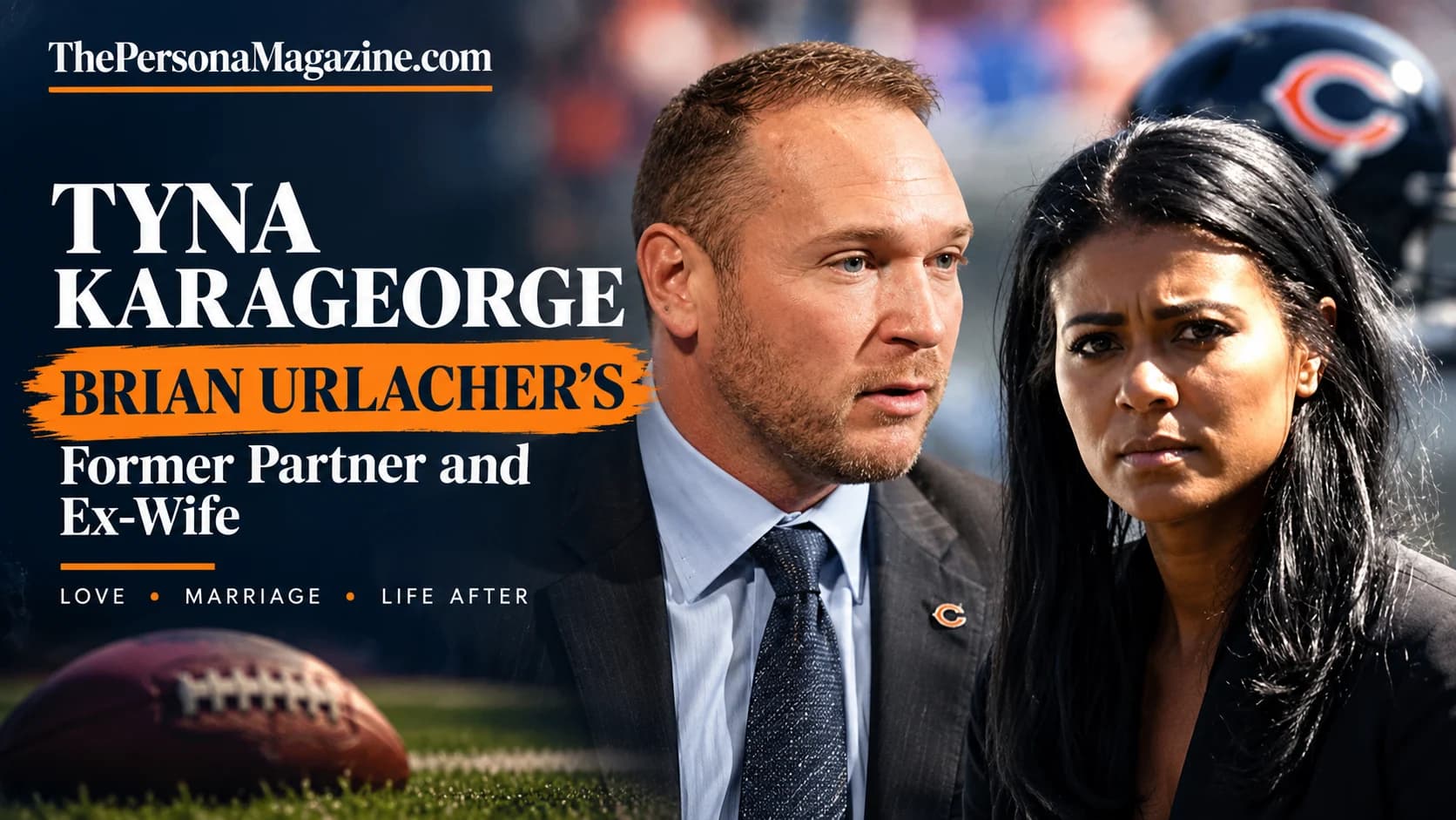 Tyna Karageorge and Brian Urlacher featured in an editorial cover about their past relationship and marriage.