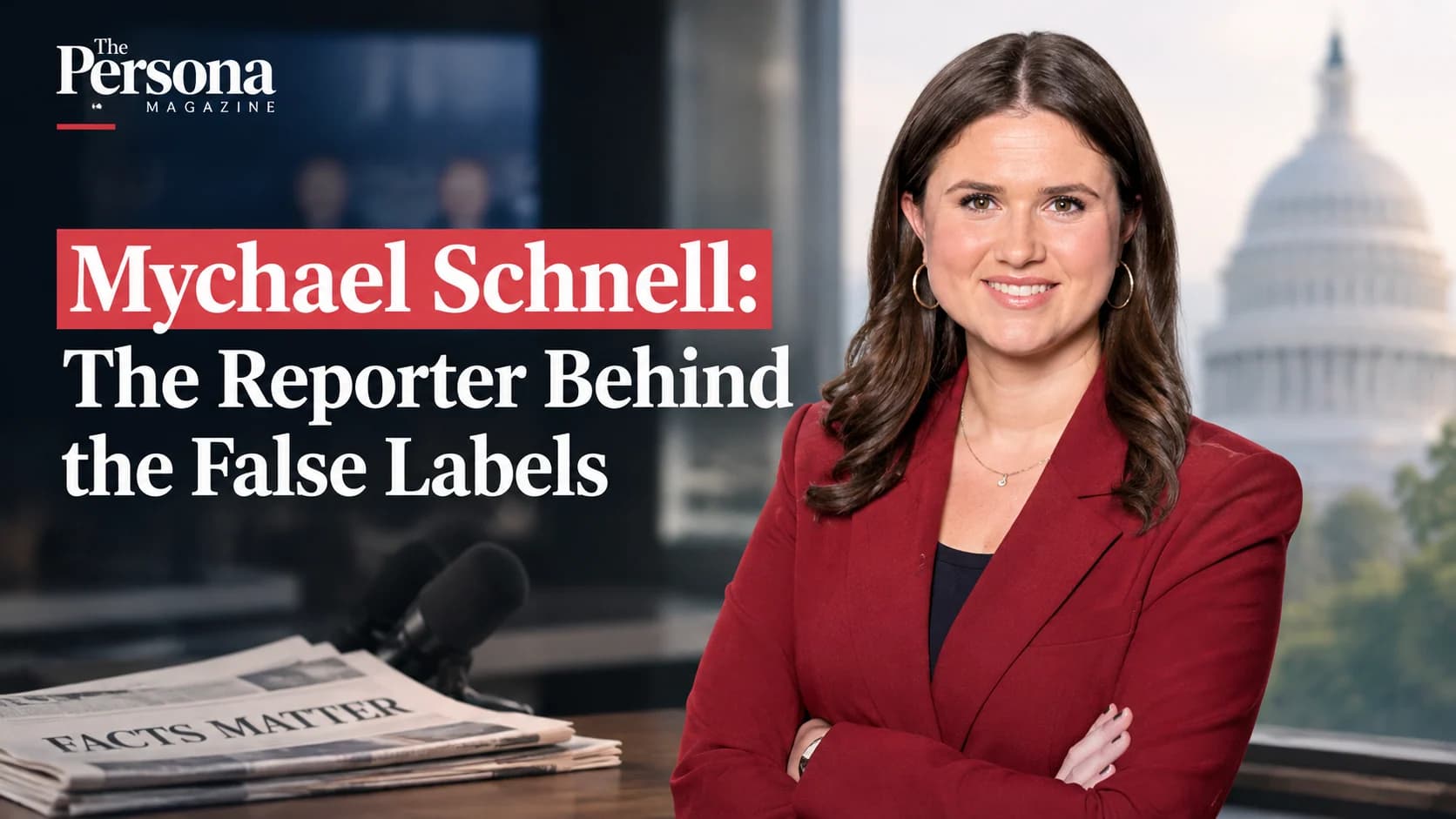 Mychael Schnell, political reporter, wearing a burgundy blazer in a professional portrait.